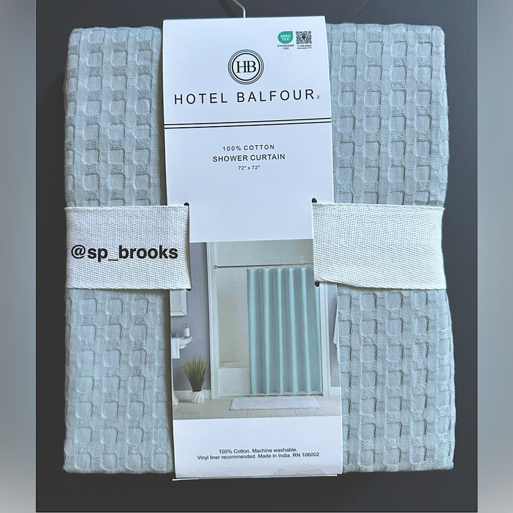 🎁Hotel Balfour Lightweight Shower Curtain - Cotton - 72”x72”- Niagramist